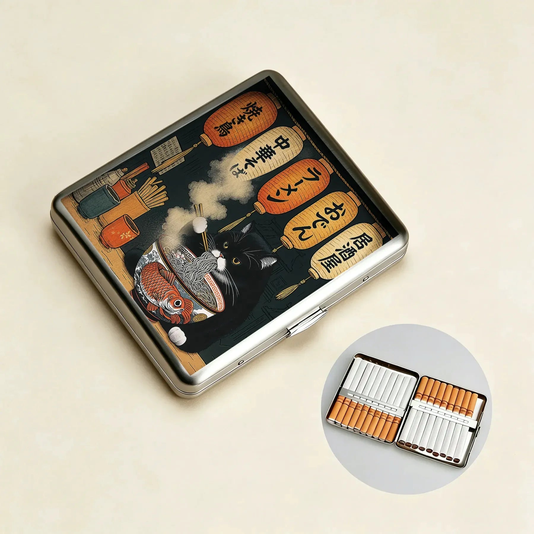 Funny Cat Cigarette Case Gift Idea