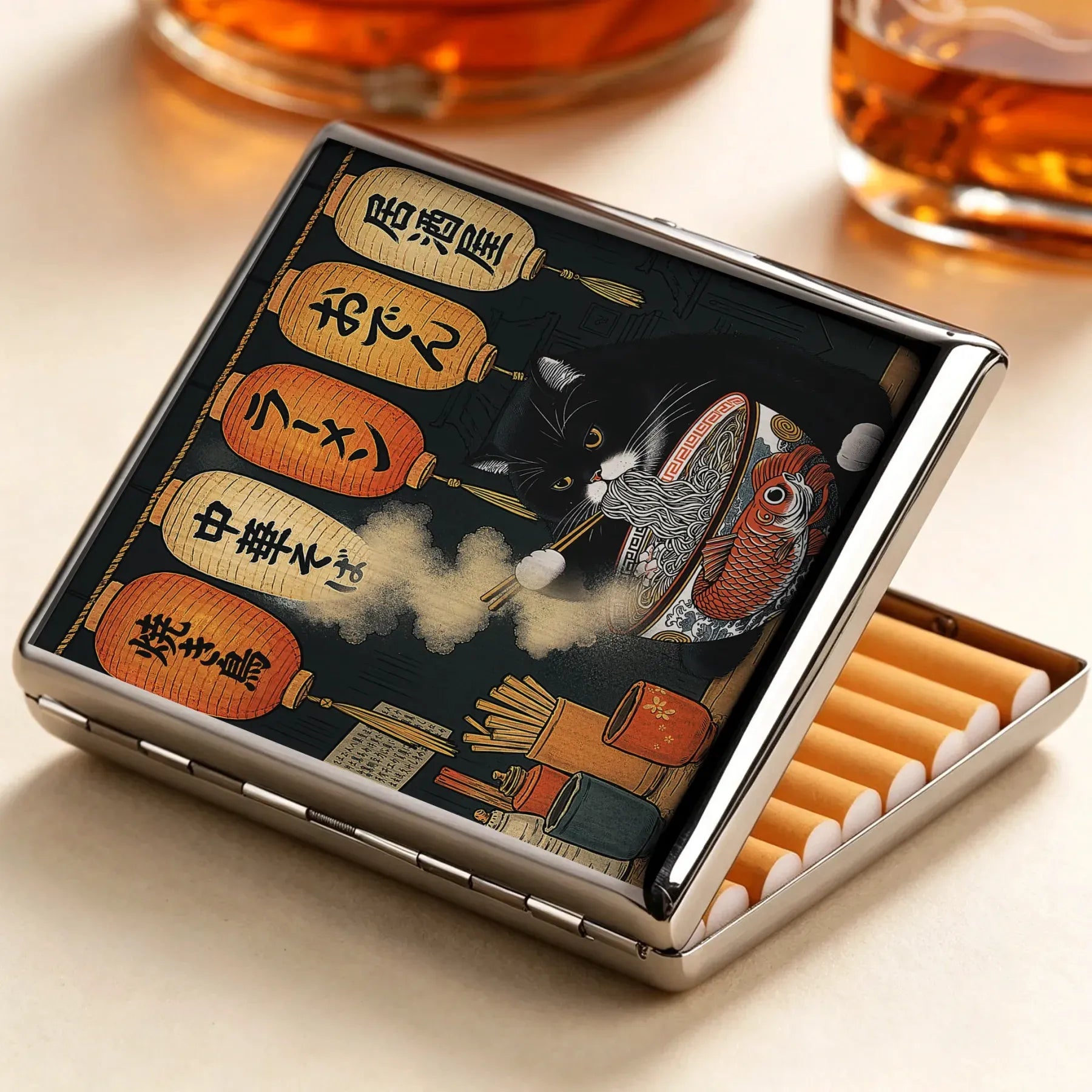 Kyoto Fat Cat Ramen Cigarette Case