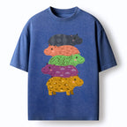 japanese vintage washed t-shirt for daily wear