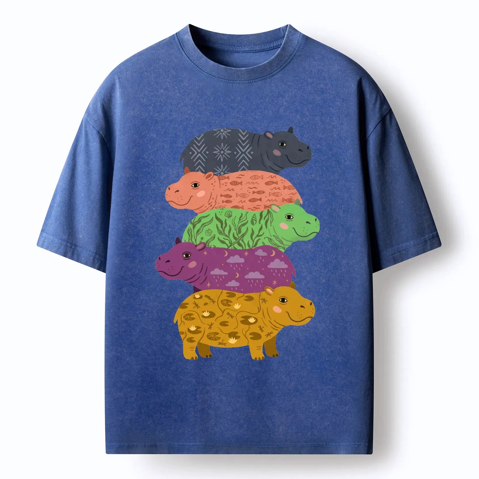 japanese vintage washed t-shirt for daily wear