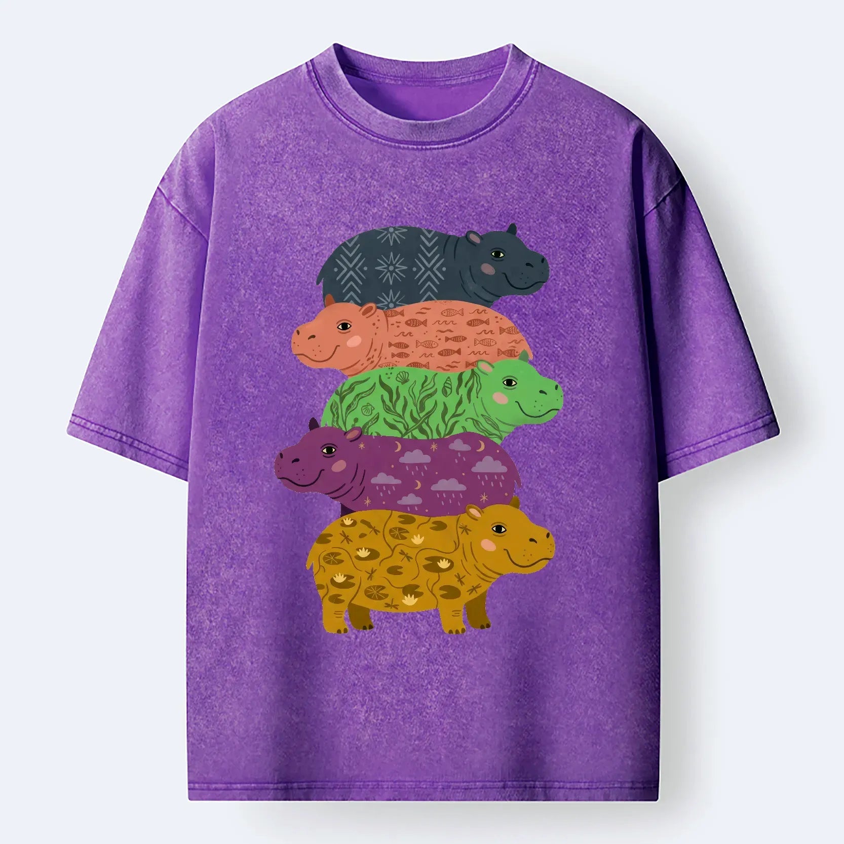 japanese vintage washed t-shirt for daily wear
