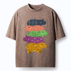 kyoto lion stack moodengs unisex tee