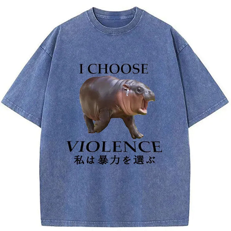 Japanese Washed Unisex T-Shirt for Streetwear