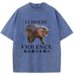 Japanese Washed Unisex T-Shirt for Streetwear