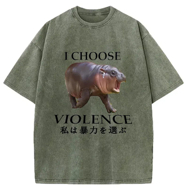 Japanese Washed Unisex T-Shirt for Streetwear