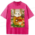 kyoto lion ukiyo-e style tee for summer