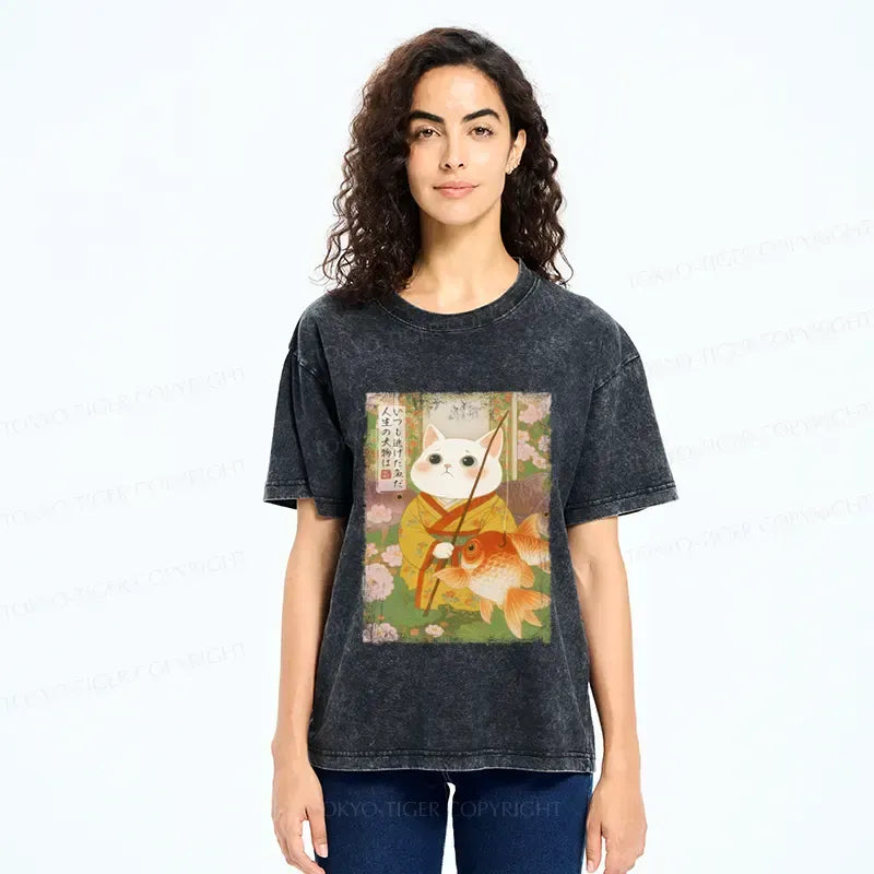 kyoto lion ukiyo-e style tee for summer