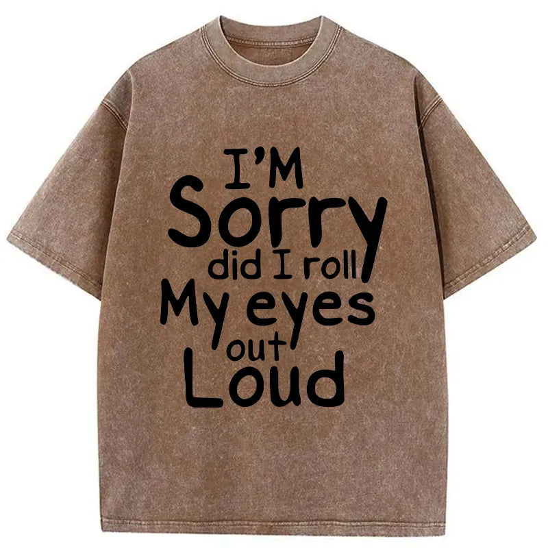 Funny Japanese Washed T-Shirt for Everyday