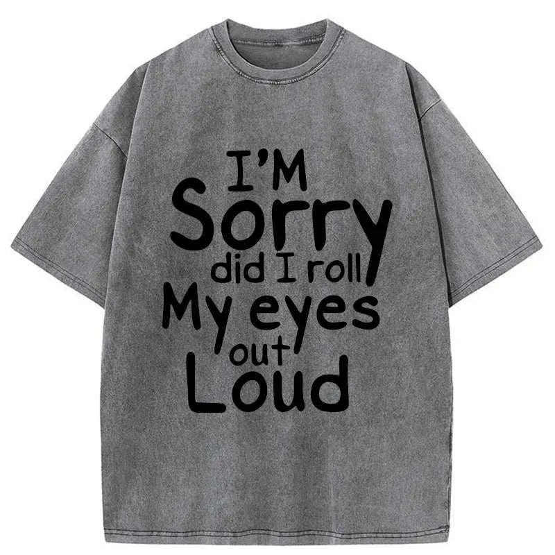 Funny Japanese Washed T-Shirt for Everyday