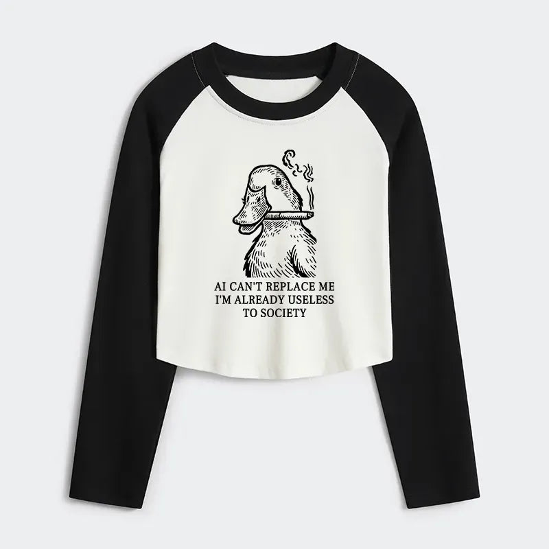 japanese style women's crop tee for summer