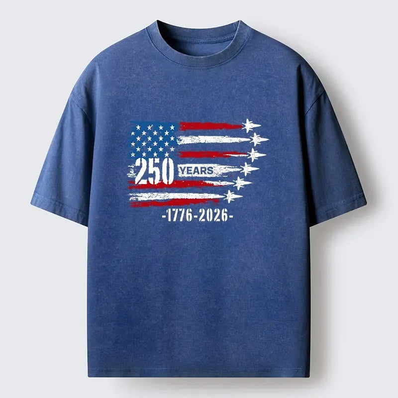 kyoto lion 250 years strong american flag t-shirt