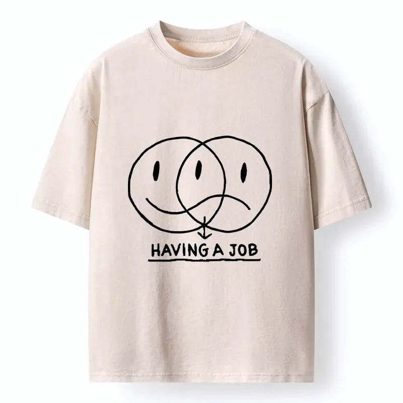 Japanese Vintage Washed T-Shirt Trendy