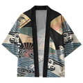 kyoto lion wave print cardigan on sale