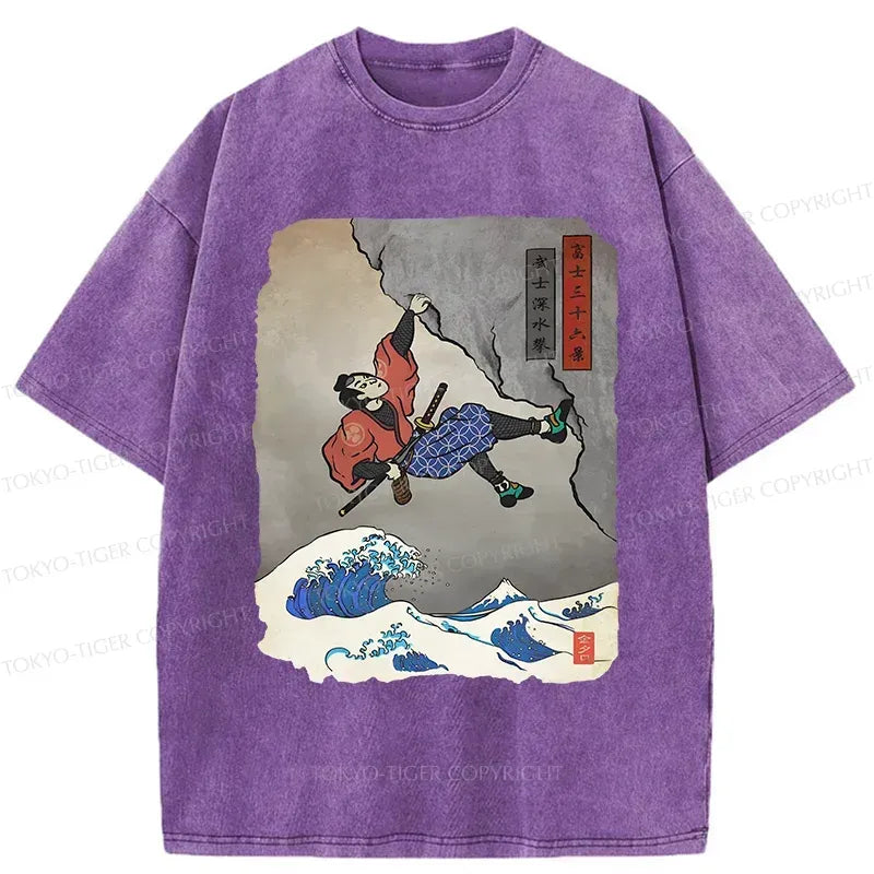 Japanese Samurai Washed T-Shirt