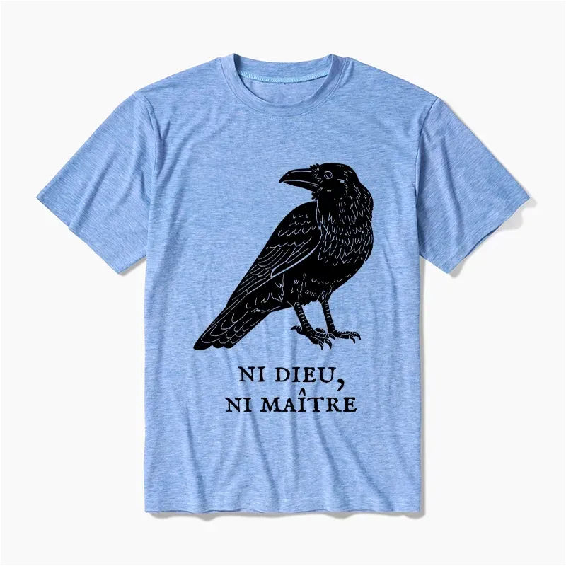 Kyoto-Lion Crow T-Shirt for Daily Wear