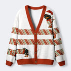 Kyoto-Lion Santa's Little Helper Dog Ugly Cardigan Sweater
