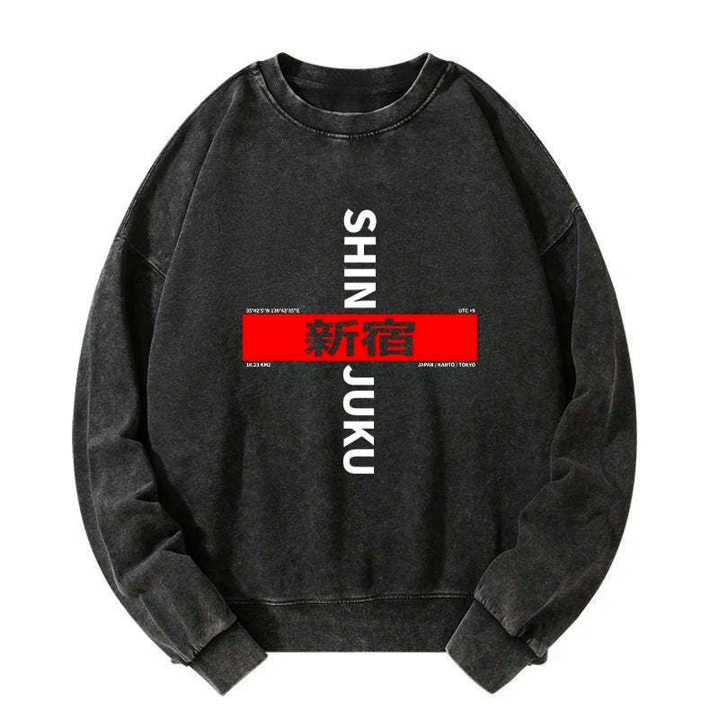 Kyoto-Lion Shinjuku Prefecture Japan Washed Sweatshirt