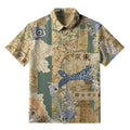 Old Tokyo map shirt for daily wear