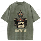 japanese washed t-shirt for daily wear