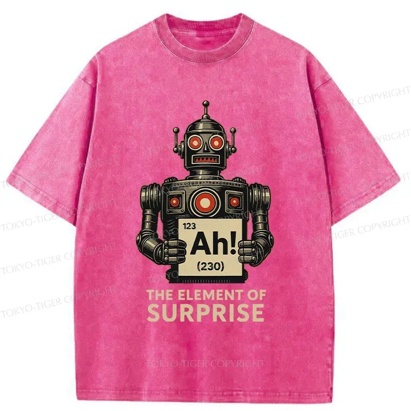 Kyoto-Lion Machine Gets Surprised Washed T-Shirt