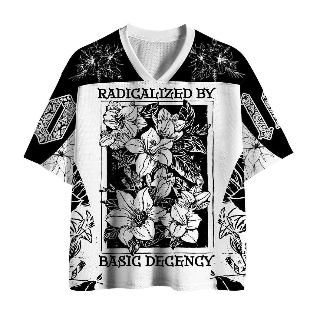 Unisex Floral Mesh Jersey for Sports