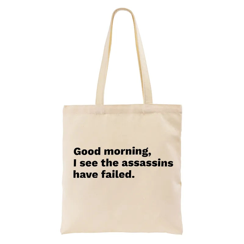 Kyoto-Lion Assassins Failed Morning Quote Art Tote Bag