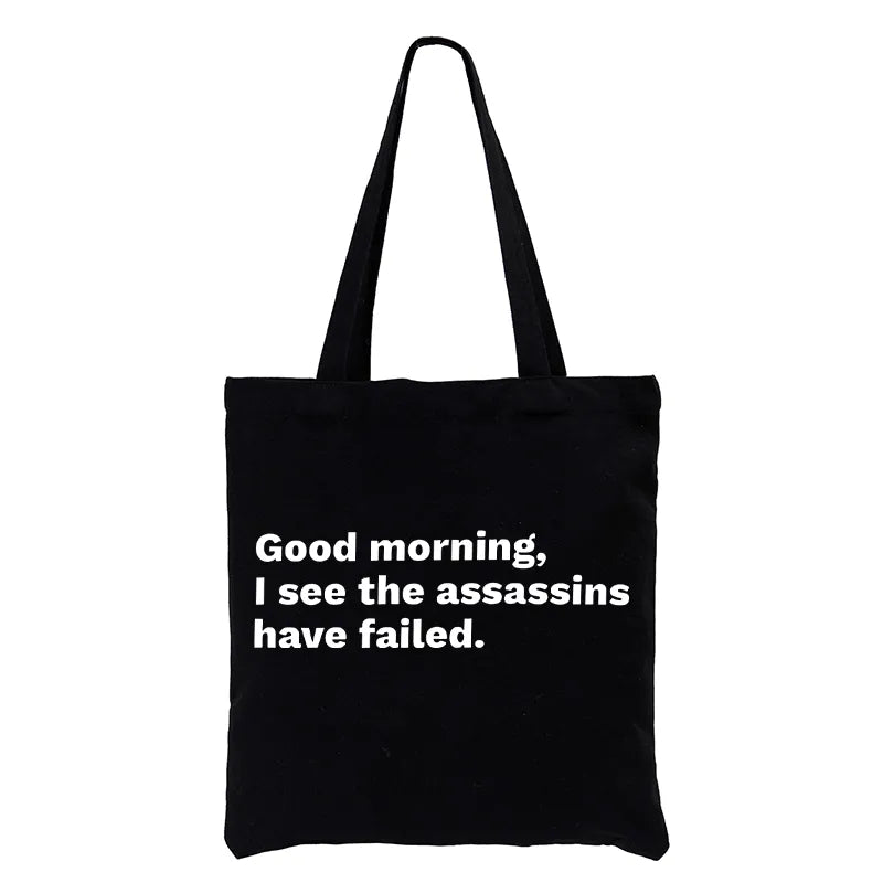 Kyoto-Lion Assassins Failed Morning Quote Art Tote Bag