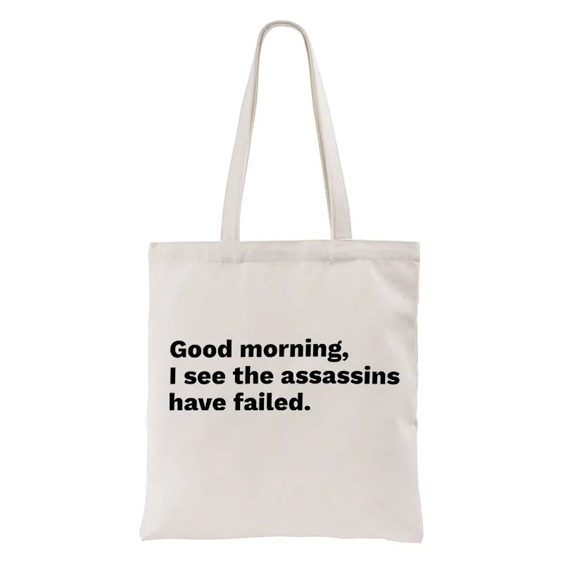 Kyoto-Lion Assassins Failed Morning Quote Art Tote Bag
