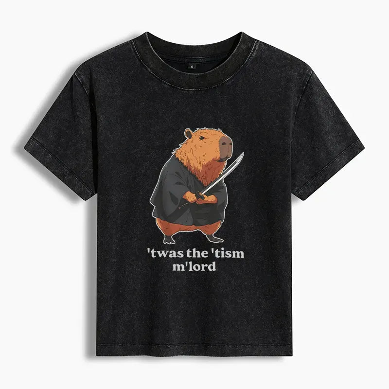 Washed Kyoto Lion Capybara Tee Limited Edition
