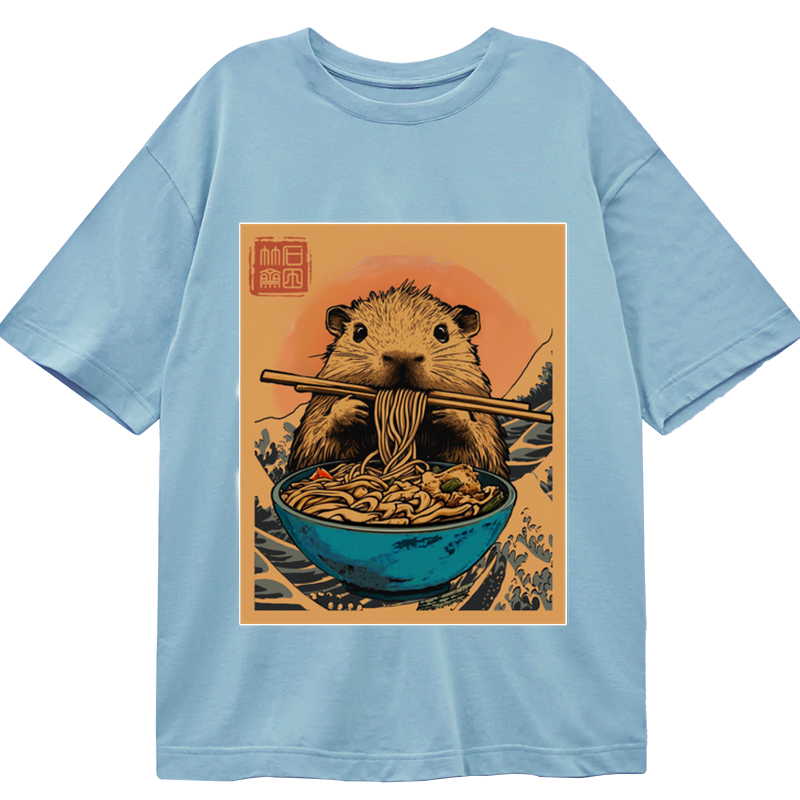 japanese opossum ramen t-shirt for daily wear