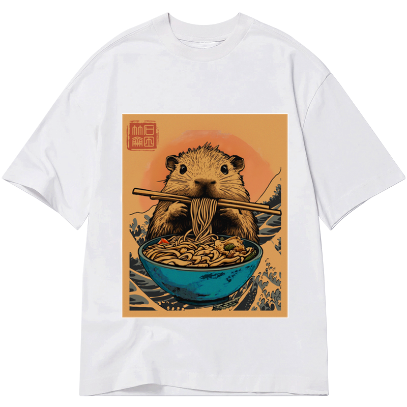 japanese opossum ramen t-shirt for daily wear