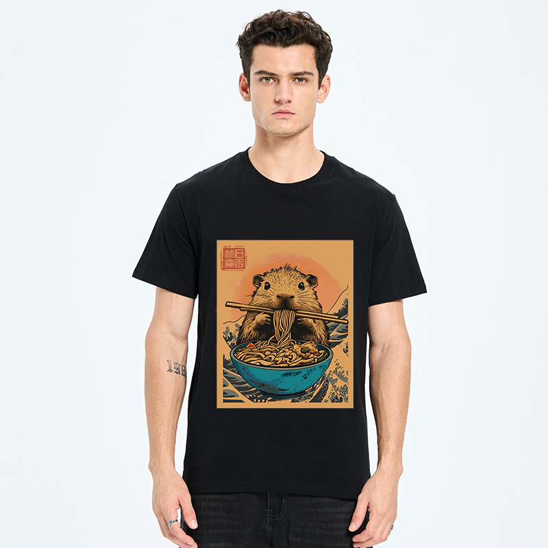 classic unisex cotton tee with japanese culture design