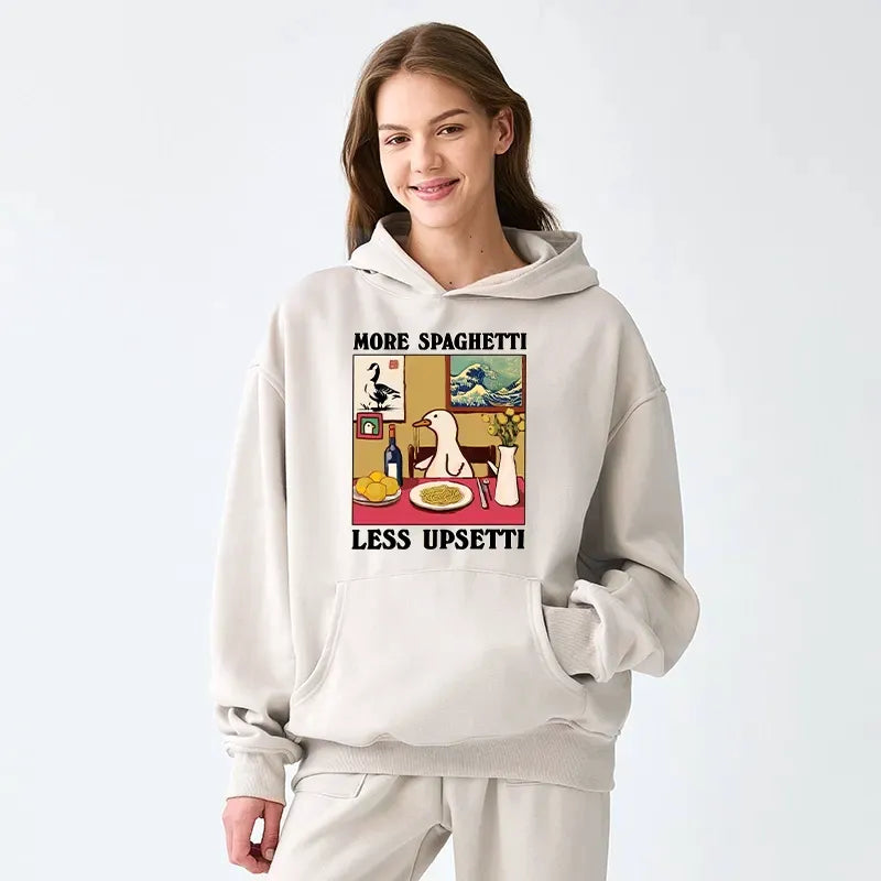 funny goose hoodie for daily wear