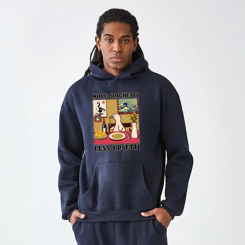 funny goose hoodie for daily wear