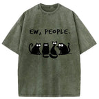 Kyoto-Lion Ew People Washed T-Shirt
