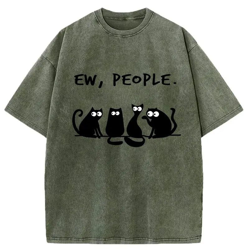 Kyoto-Lion Ew People Washed T-Shirt