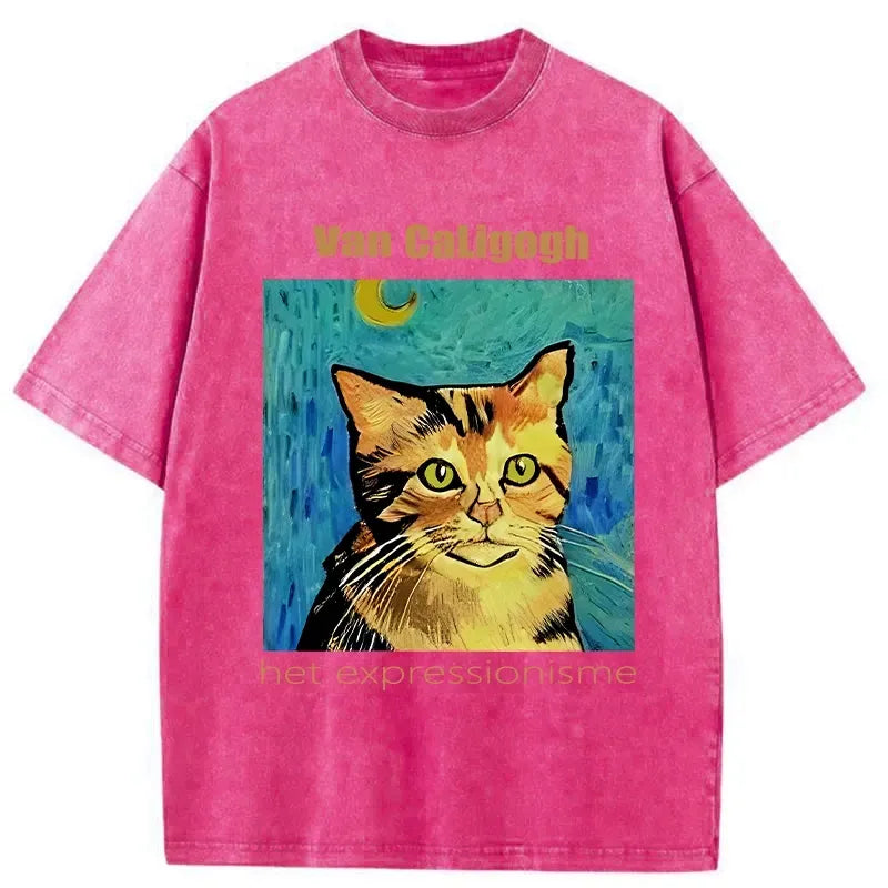 Kyoto-Lion Van Caligogh Washed T-Shirt