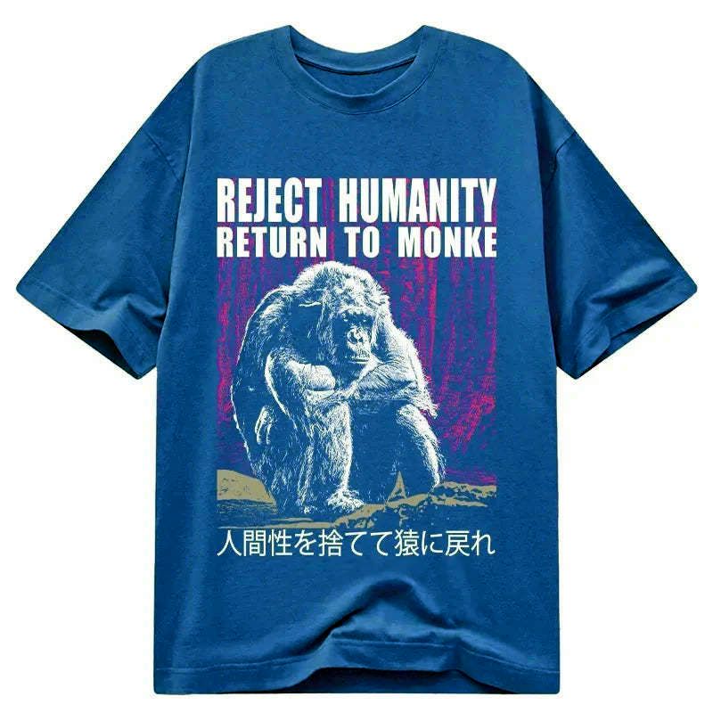 Kyoto-Lion Reject Humanity Return To Monkey Classic T-Shirt