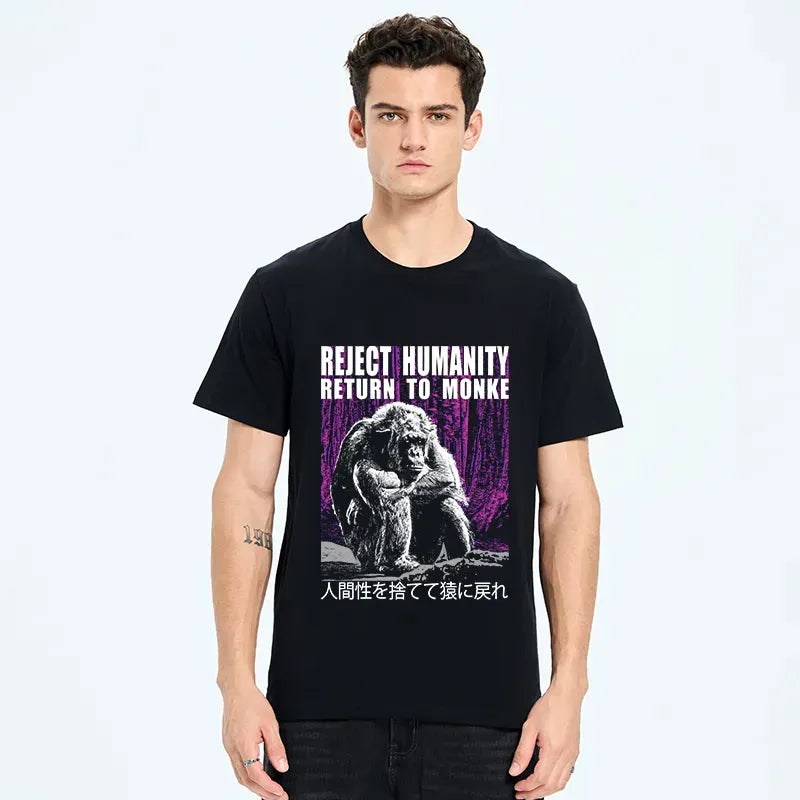 Kyoto-Lion Reject Humanity Return To Monkey Classic T-Shirt