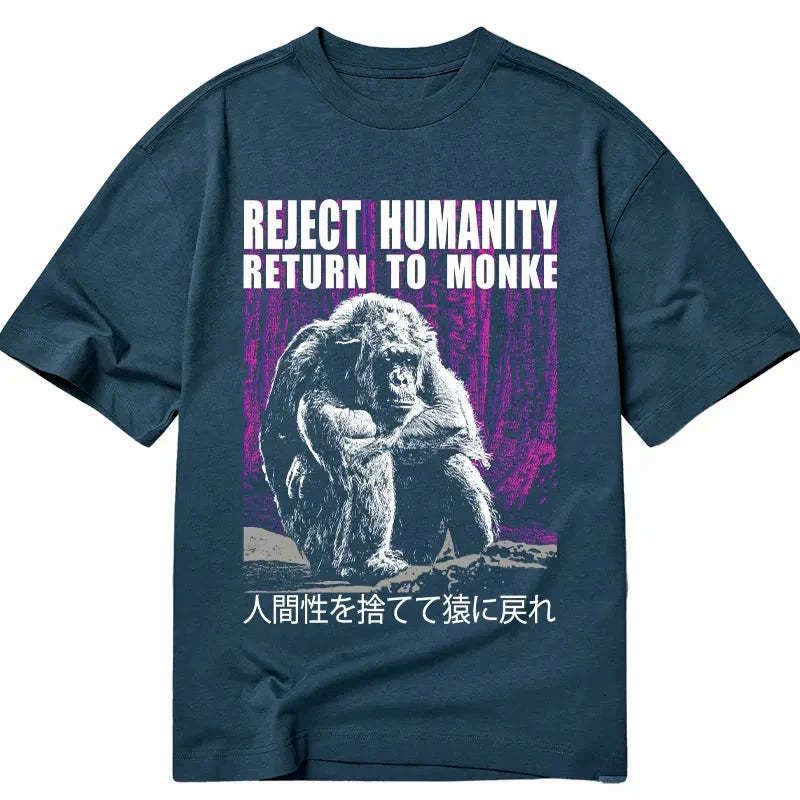 Kyoto-Lion Reject Humanity Return To Monkey Classic T-Shirt