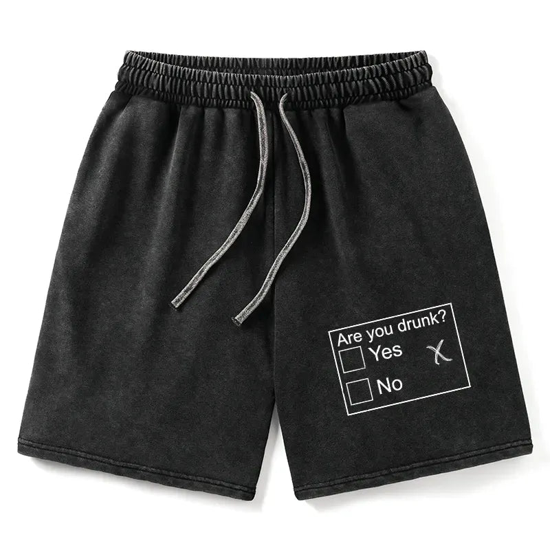Funny Drunk Lion Shorts with Japanese Style
