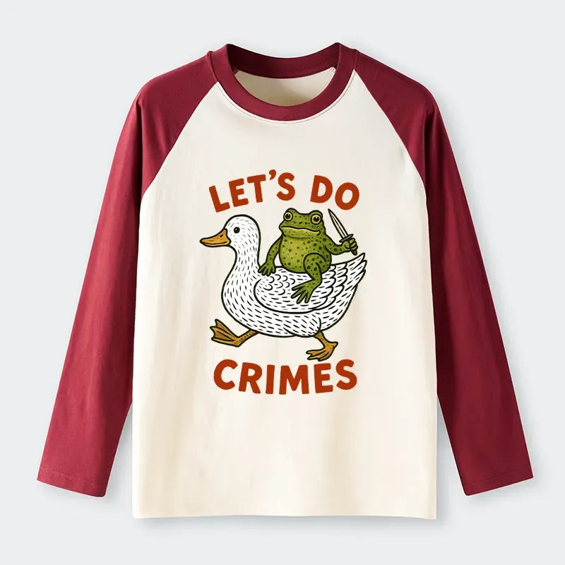 Japanese Vintage Frog Raglan Tee