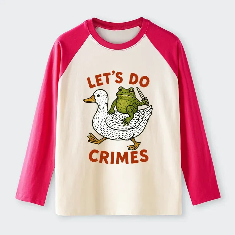 Japanese Vintage Frog Raglan Tee