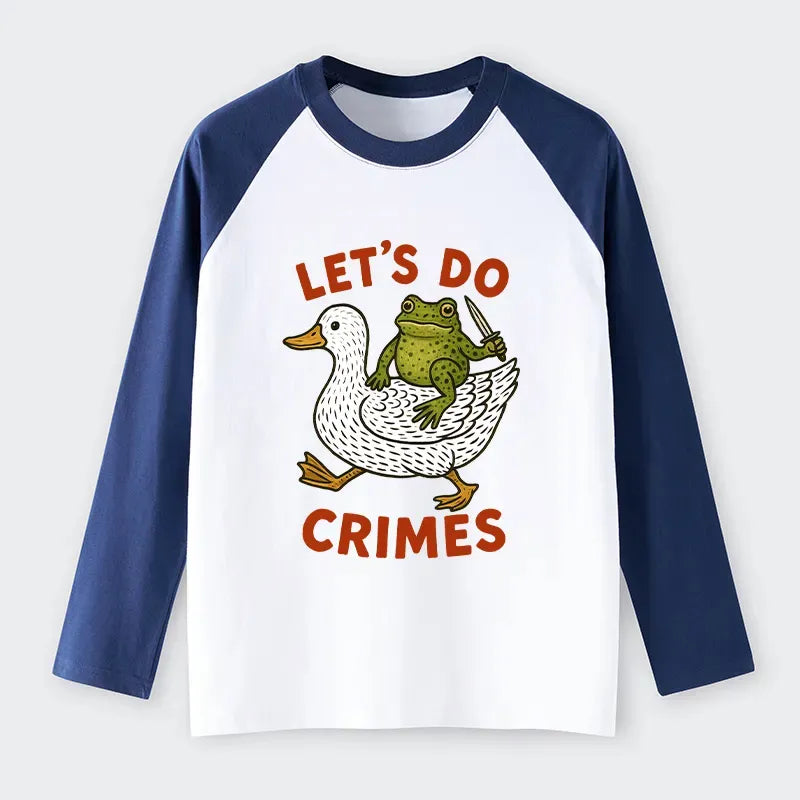 Japanese Vintage Frog Raglan Tee