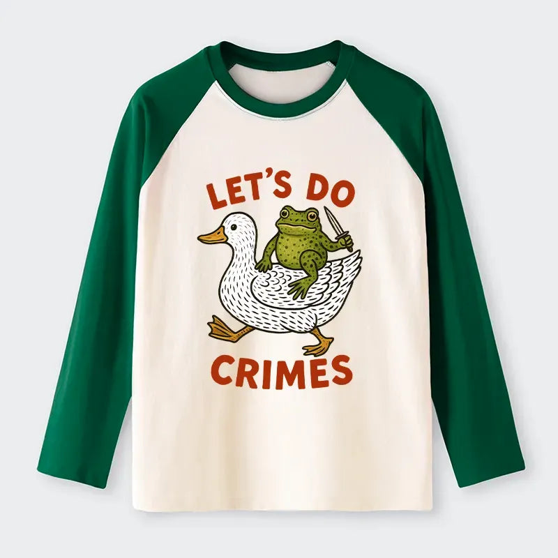 Japanese Vintage Frog Raglan Tee