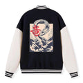 trendy Japanese varsity jacket for daily wear