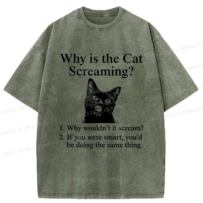 Funny Cat Scream Shirt for Anime Convention