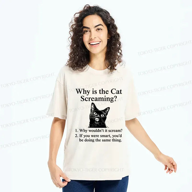Funny Cat Scream Shirt for Anime Convention