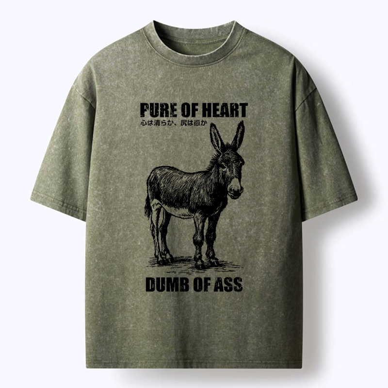 Washed t-shirt for summer vacation casual