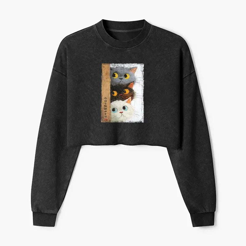 Three Cute Cats Sweatshirt for Women
